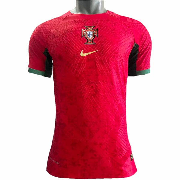 Portugal pre-match player version special jersey soccer uniform men's red sportswear football shirt 2022